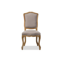 Baxton Studio TSF-9345 Chateauneuf French Vintage Cottage Weathered Dining Side Chair